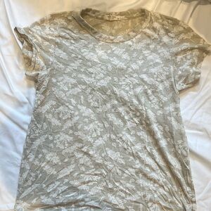 Rag and bone sage green flower t-shirt